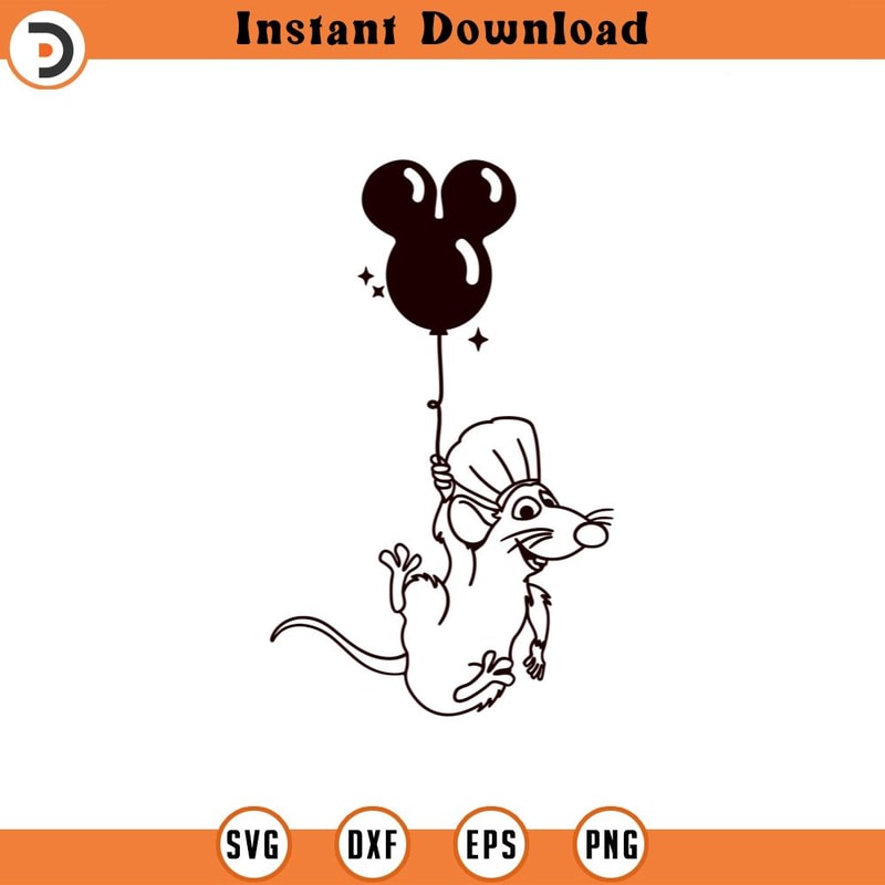 SVG4417-Ratatouille disneyland balloon SVG dxf png clipart , vacay mode, magic , cut file outline silhouette.jpg