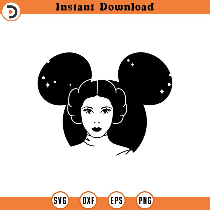 SVG4424-Princess Leia SVG star wars ears png dxf clipart , cut file outline silhouette.jpg