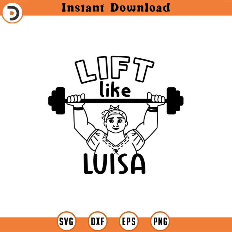 SVG4561-Encanto SVG Luisa , Lift like , png clipart cricut , cut file silhouette outline.jpg