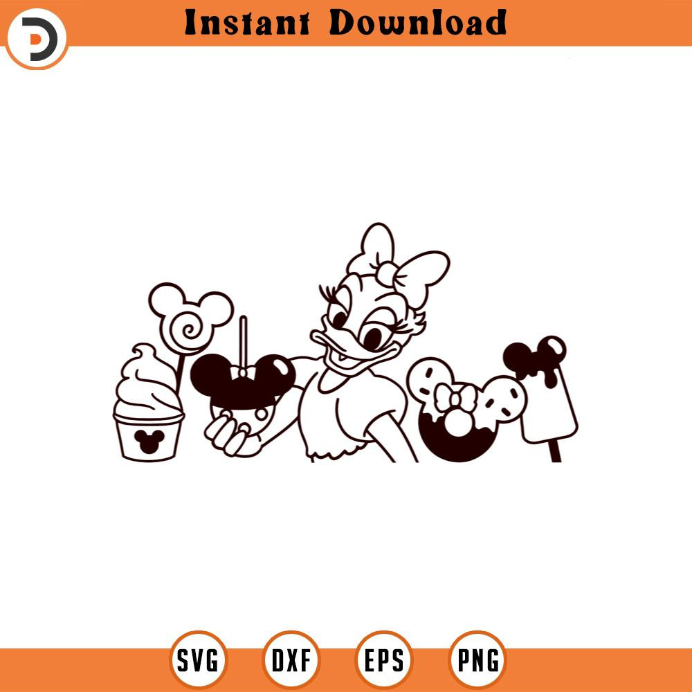 SVG4581-Daisy SVG snacks png clipart dxf , cut file outline silhouette.jpg