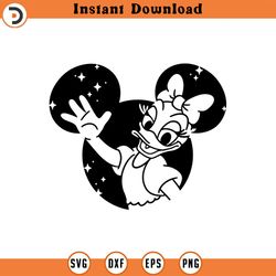 daisy svg duck png clipart , disneyland ears svg cut file silhouette