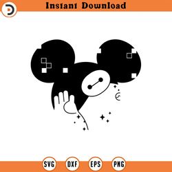 baymax svg big hero 6 png clipart , cut file outline silhouette 1