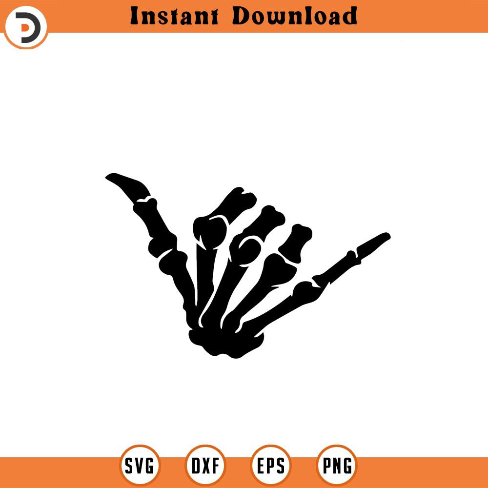 SVG434-Shaka Skeleton svg, Skeleton Hand SVG, svg, png, dxf, jpeg, Digital Download, Cut File, Cricut, Silhouette.jpg
