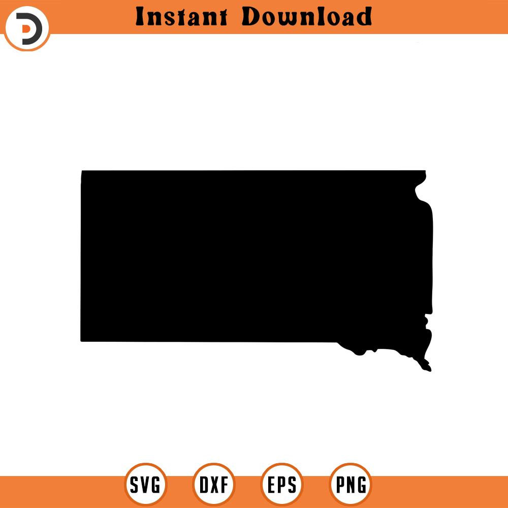 SVG447-South Dakota SVG, State svg, United States, Shape, svg, png, dxf, jpeg, Digital Download, Cut File, Cricut, Silhouette.jpg