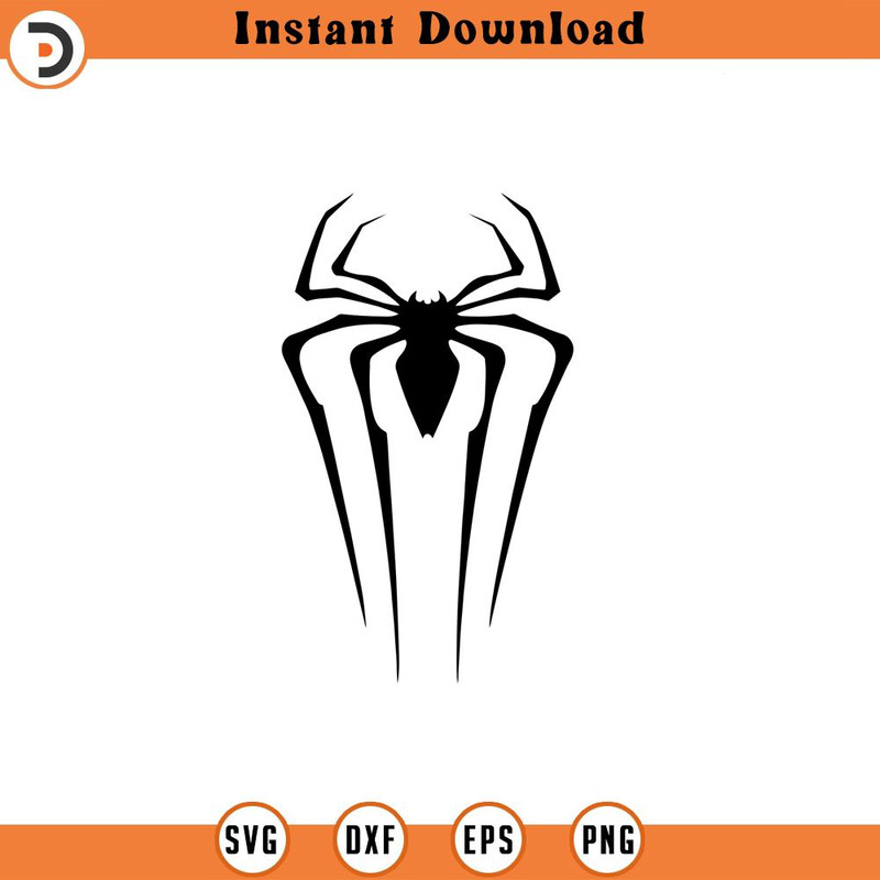 SVG448-Spider Symbol svg, Symbol svg, Superhero png, dxf, jpeg, Digital Download, Cut File, Cricut, Silhouette.jpg