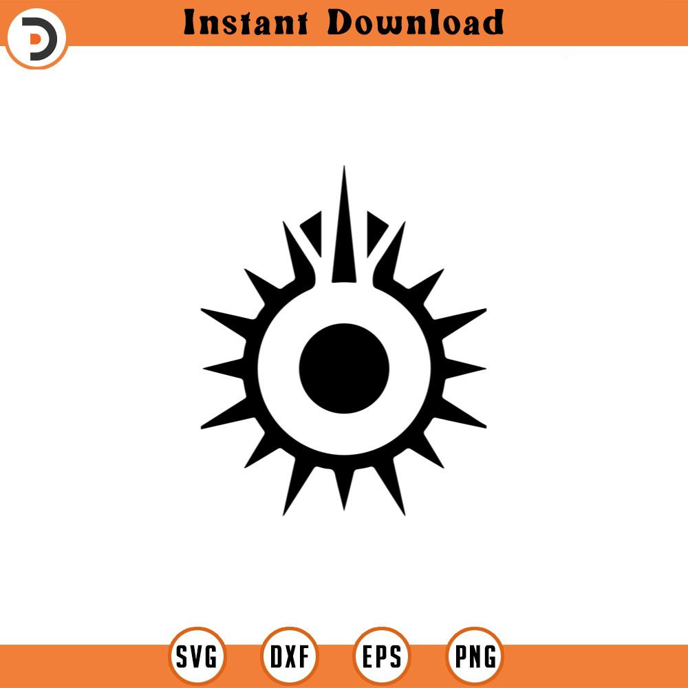 SVG487-Black Sun Symbol SVG, Star Wars Svg, Dark Side Svg, Vinyl Cut File, Svg, Pdf, Jpg, Png, Ai Printable Design File.jpg