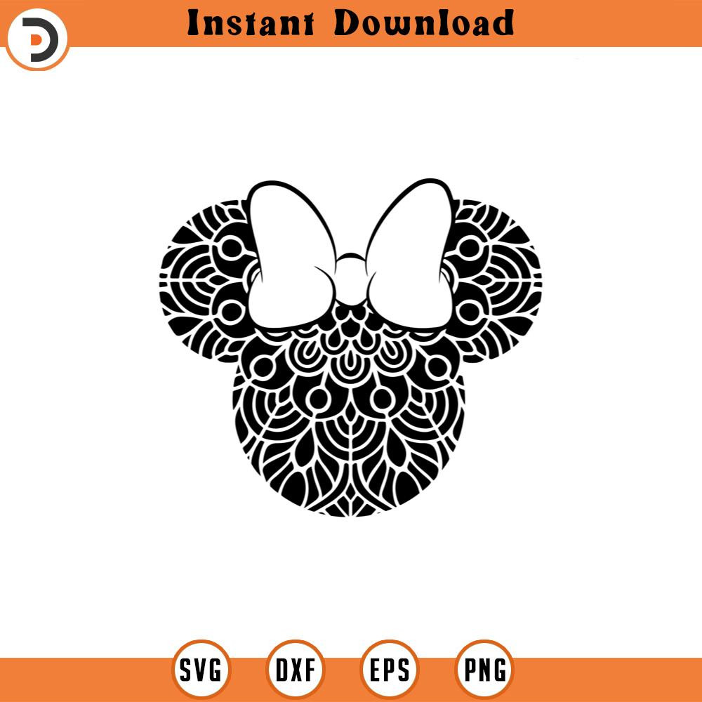 SVG522-Minnie mandala svg, mouse mandala svg, Vinyl Cut File, Svg, Pdf, Jpg, Png, Ai Printable Design File.jpg