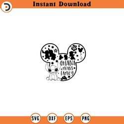 ohana means family svg, ohana cartoon character svg, customize gift svg, vinyl cut file, svg, pdf, jpg, png, ai