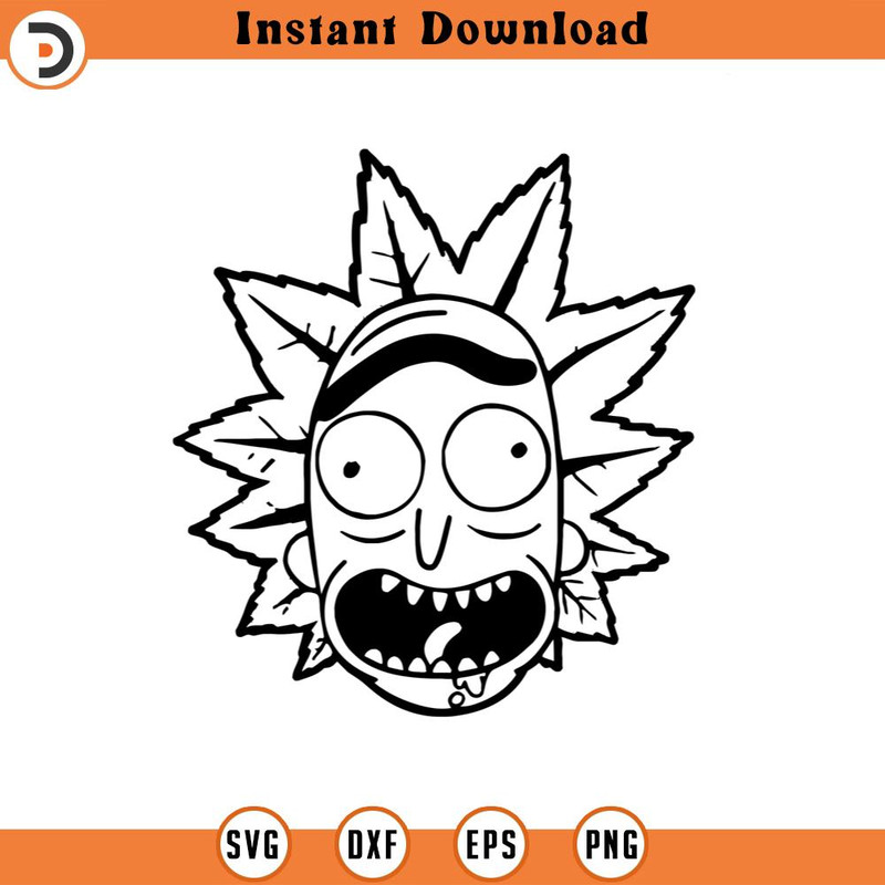 SVG594-Rick and Morty flower head Svg dxf eps png.jpg