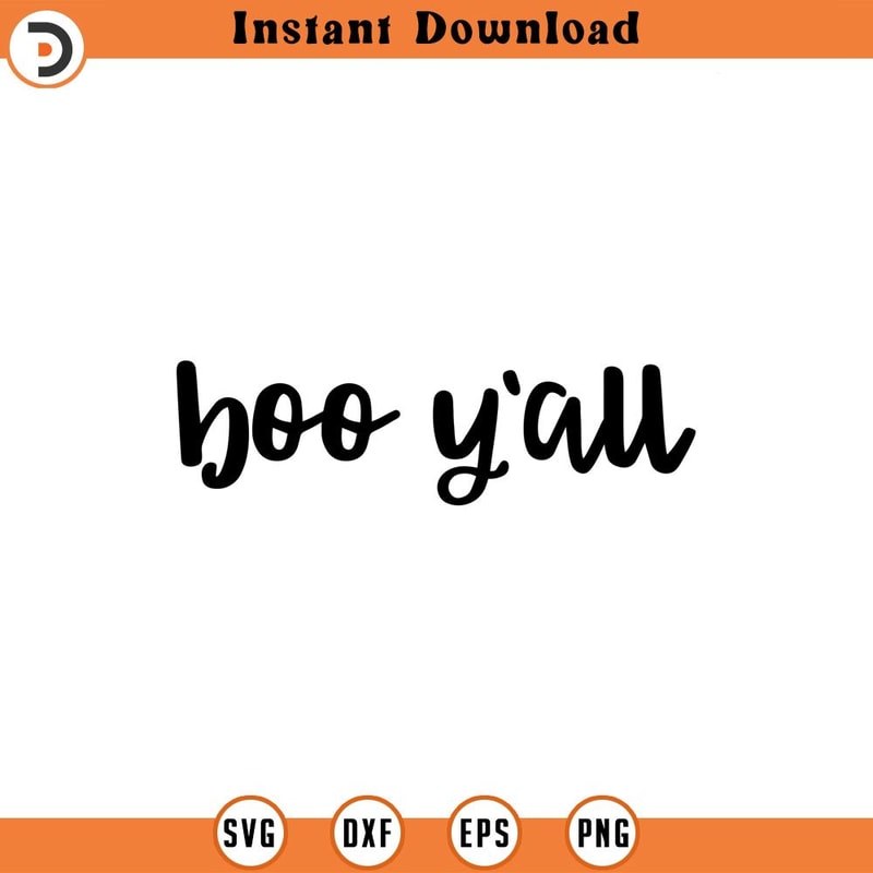 SVG670-Boo Y'all Svg, Halloween Svg, Boo Yall Svg, Boo Svg, Halloween Cut File, Boo Cut File, Fall Svg, Autumn Svg, Halloween Shirt Svg.jpg