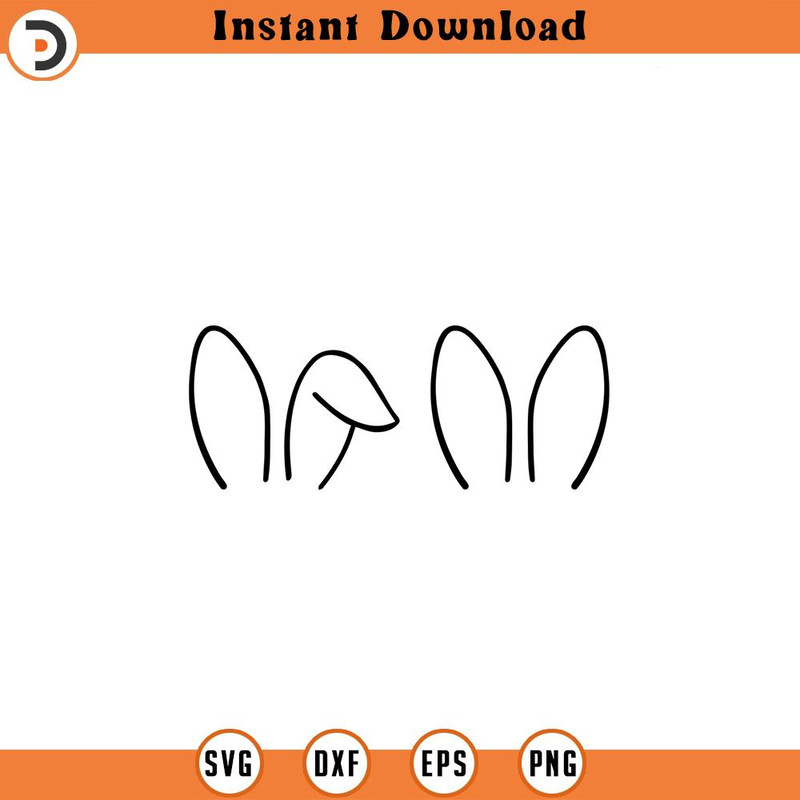 SVG684-Bunny Ears SVG, Easter SVG, Easter Bunny SVG, Rabbit Ears Svg, Easter Bunny Ears Svg, Bunny Ears Cut File, Bunny Ears file for Cricut 2.jpg