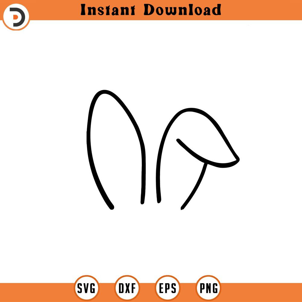 SVG685-Bunny Ears SVG, Easter SVG, Easter Bunny SVG, Rabbit Ears Svg, Easter Bunny Ears Svg, Bunny Ears Cut File, Bunny Ears file for Cricut 3.jpg