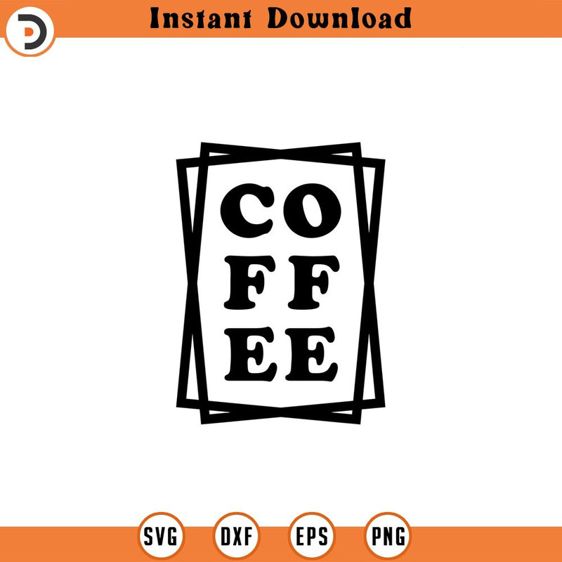 SVG718-Coffee Square Svg, Coffee Svg for Shirts, Coffee Png, Coffee Vector, Coffee Quote Svg, Coffee Mug Svg, Coffee Cut File, Coffee Shirt Svg 1.jpg