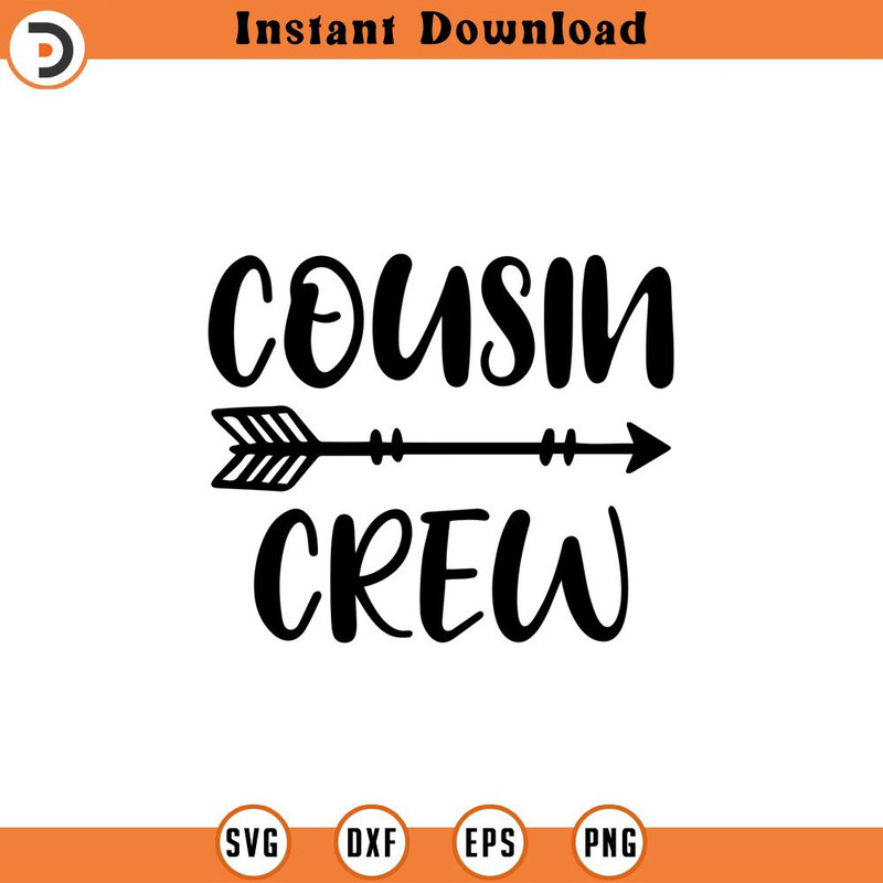 SVG736-Cousin Crew SVG, Cousin svg, dxf and png instant download, Best cousin svg, Cousin Quote svg, New To The Crew svg, The Crew svg, Cousins svg 3.jpg