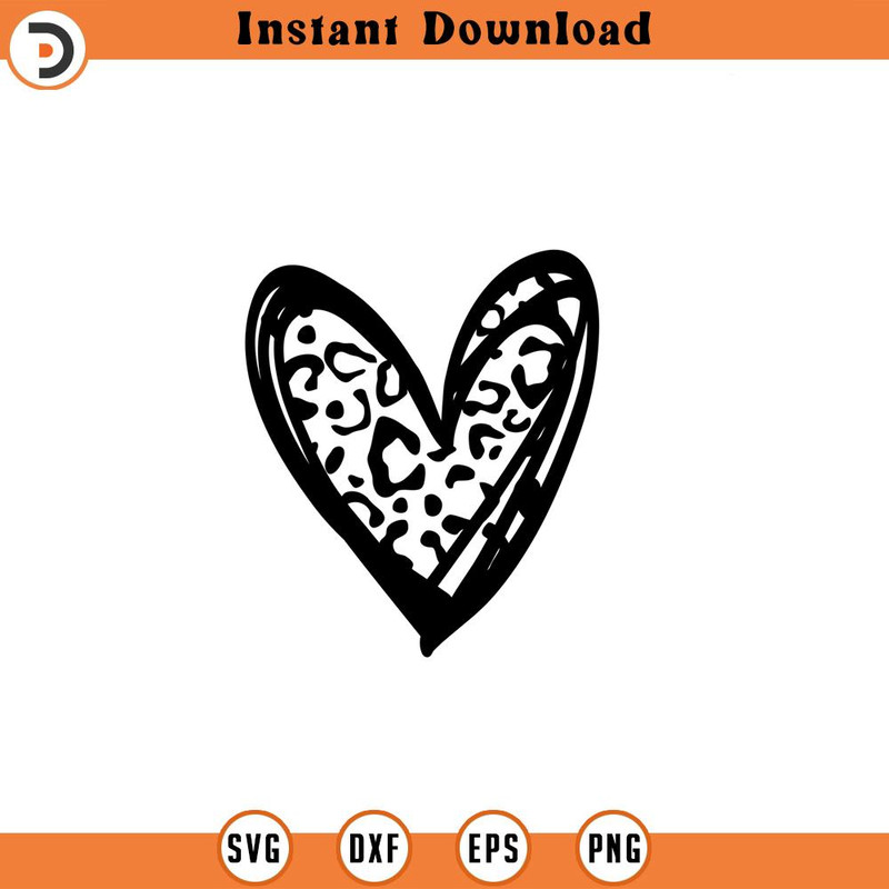 SVG799-Green Cheetah Heart SVG DXF and PNG File, St Patricks Day Svg, Leopard Heart Svg, St Patty's Day Svg.jpg