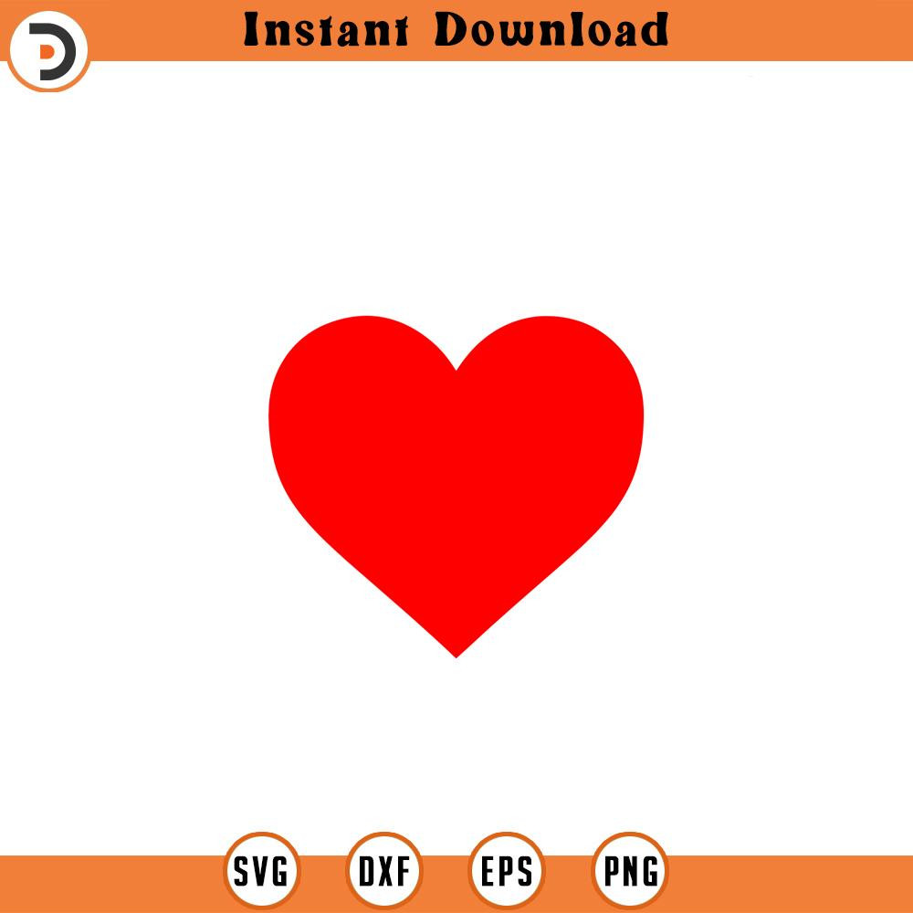 SVG825-Heart Svg, Basic Heart Svg, Valentine's Day Heart Svg, Love Svg.jpg
