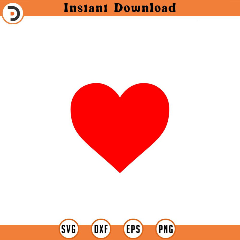 SVG825-Heart Svg, Basic Heart Svg, Valentine's Day Heart Svg, Love Svg.jpg