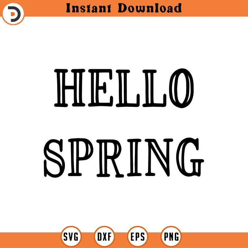 SVG833-Hello Spring Svg, Spring Svg, Spring Cut File, Spring Welcome Sign Svg, Spring Sign Svg, Spring Door Sign Svg, Hello Spring Cut File 2.jpg