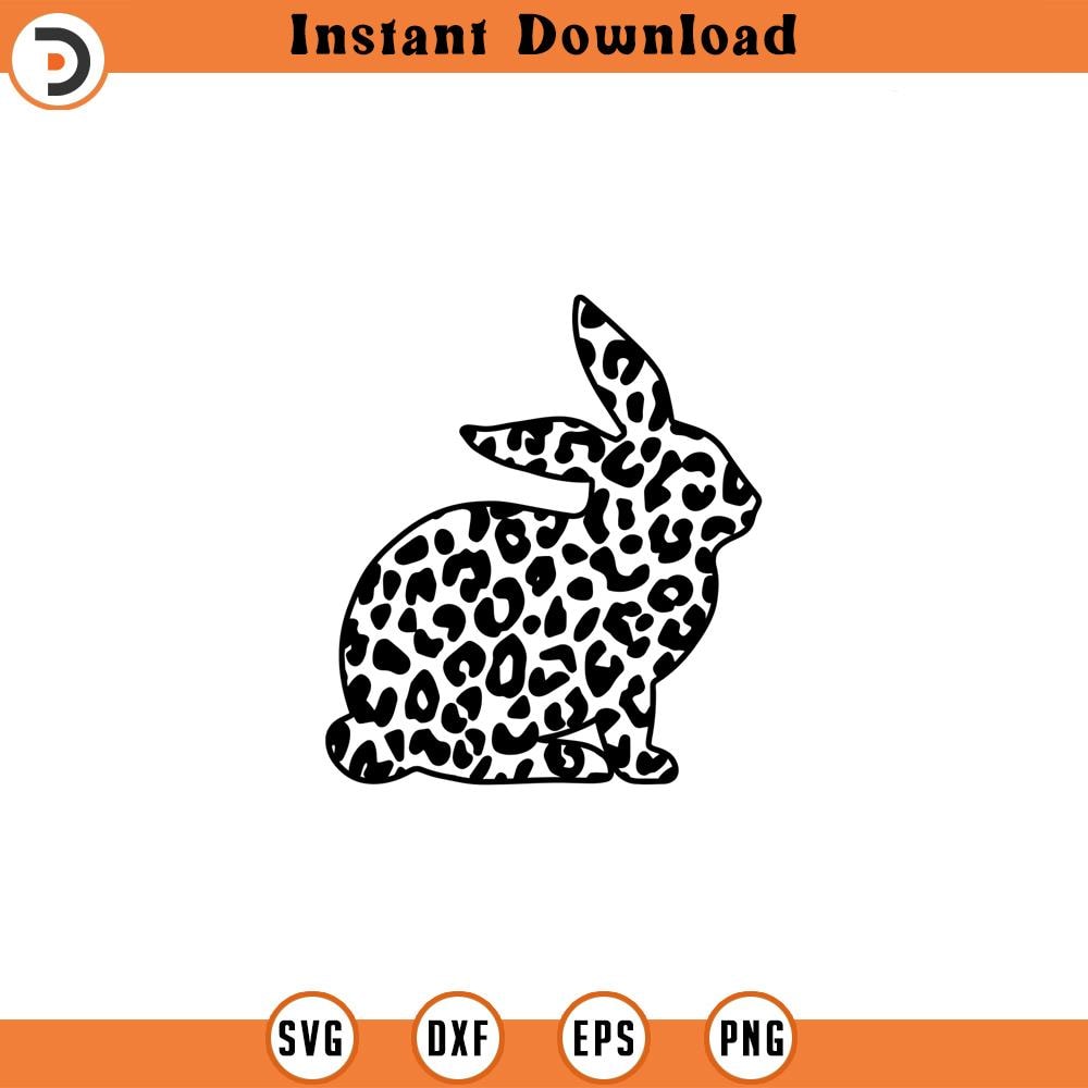 SVG887-Leopard Bunny Svg, Bunny Leopard Print Svg, Cheetah Bunny Svg, Leopard Rabbit Svg, Cheetah Rabbit Svg, Leopard Bunny Cut File.jpg