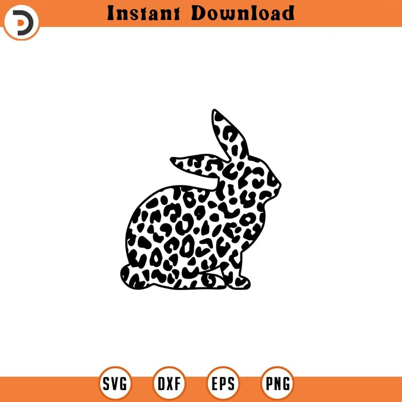 SVG887-Leopard Bunny Svg, Bunny Leopard Print Svg, Cheetah Bunny Svg, Leopard Rabbit Svg, Cheetah Rabbit Svg, Leopard Bunny Cut File.jpg