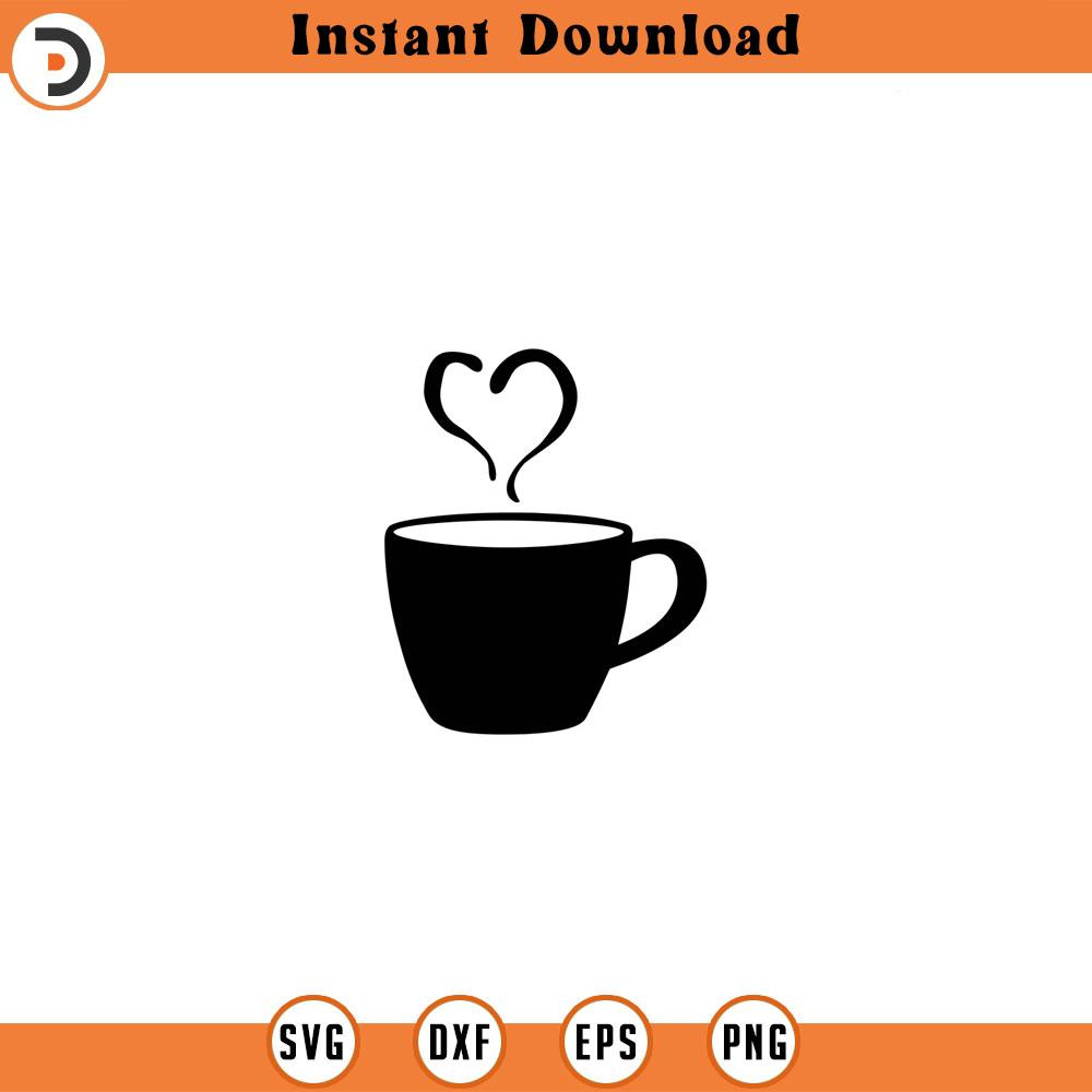 SVG934-Mug svg , Mug with heart steam svg, Latte Svg, Coffee Mug Svg, Coffee svg, Coffee svg for cricut, Coffee svg for silhouette, Coffee Cut file 1.jpg
