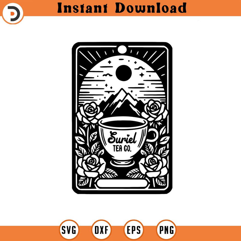 160524239-Suriel Tea Tarot Graphic Gift for Bookwormsh SVG Silhouette, Cricut File .jpg