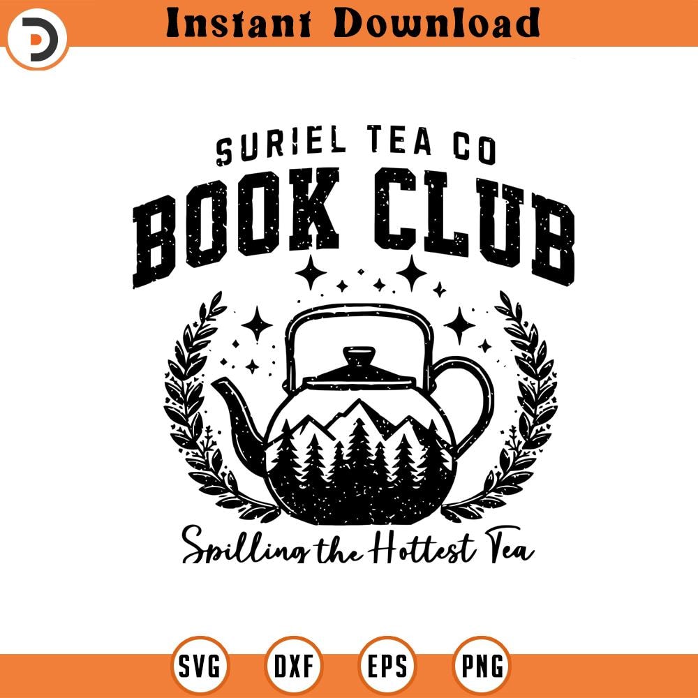 160524243-Suriel Tea Co Book Club Graphic Trendy Boo SVG Silhouette, Cricut File .jpg