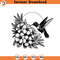 160524261-Plumeria Hummingbird Graphic Gift for Grandma Mo SVG Silhouette, Cricut File .jpg