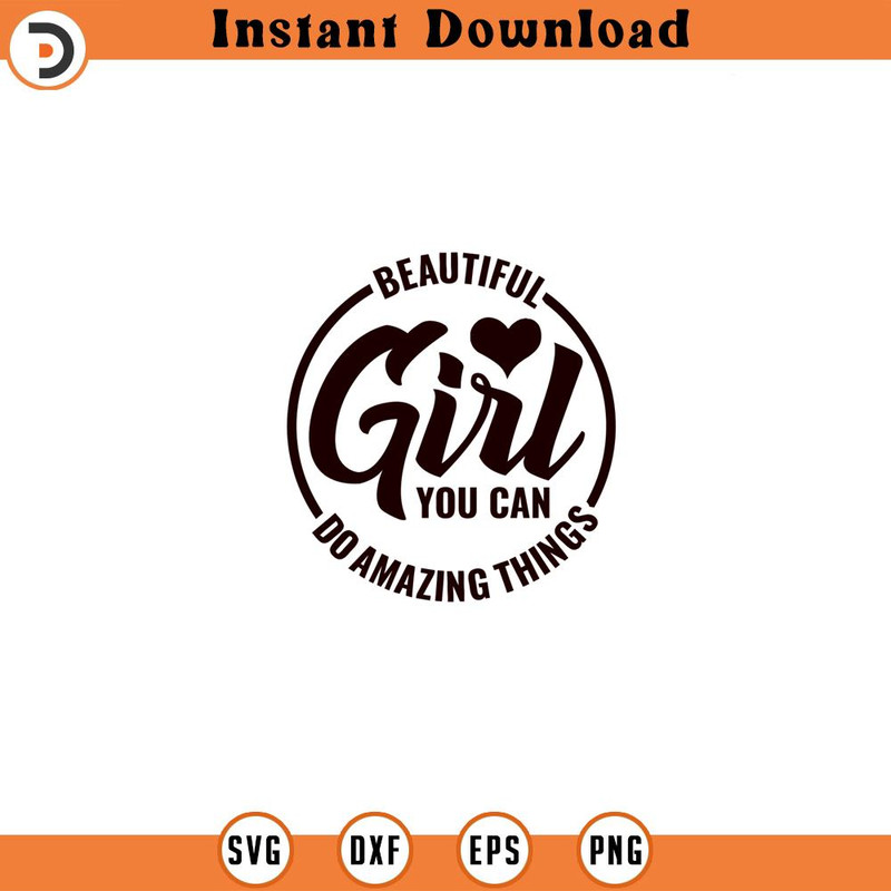 SVG16052429-Beautiful Girl You Can Do Amazing Things SVGk, Silhouette SVG Download.jpg