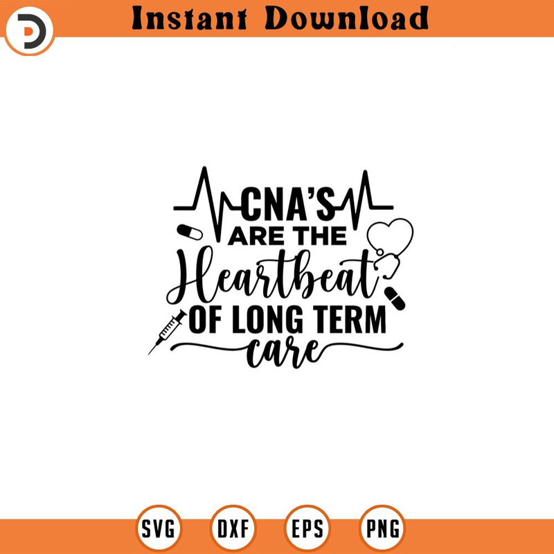 SVG16052449-CNA s Are The Heartbeat of Long Term Care Sv, Silhouette SVG Download.jpg