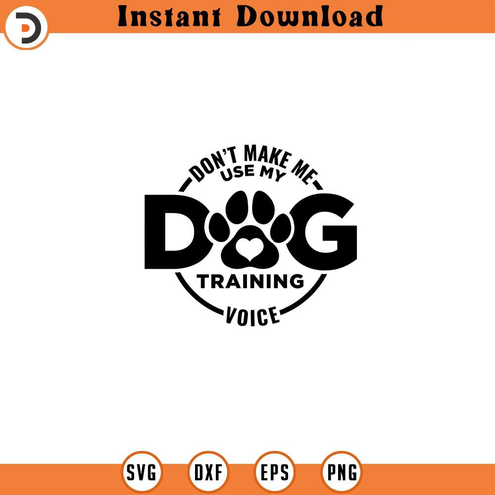 SVG16052462-Dog Training Voice svg Paw svg Dog svg Do, Silhouette SVG Download.jpg