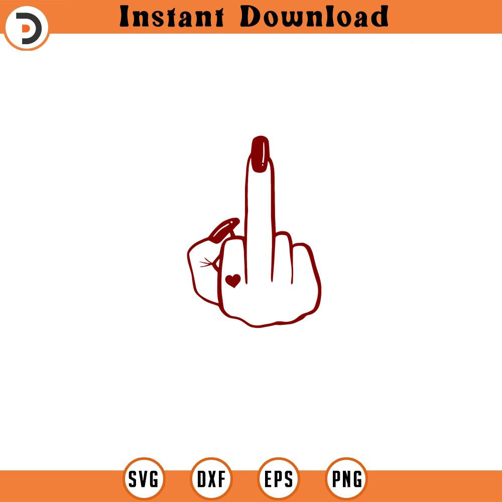 SVG16052481-Girl Middle Finger svg Girl Power Png Svgk, Silhouette SVG Download.jpg