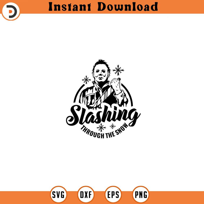 SVG160524151-MM Christmas SVG Slashing through the snow Horror, Silhouette SVG Download.jpg