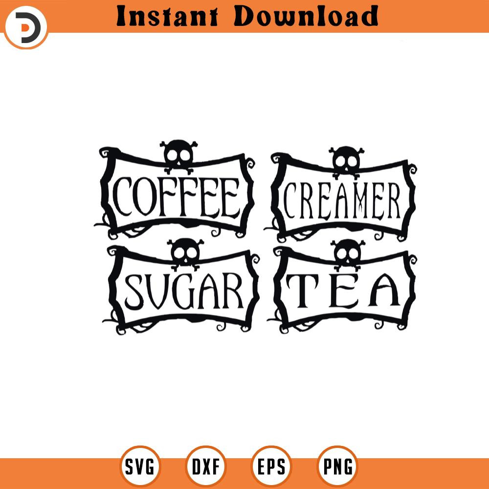 SVG1505248- Coffee Creamer Sugar Tea SVG Silhouette, Cricut File.jpg