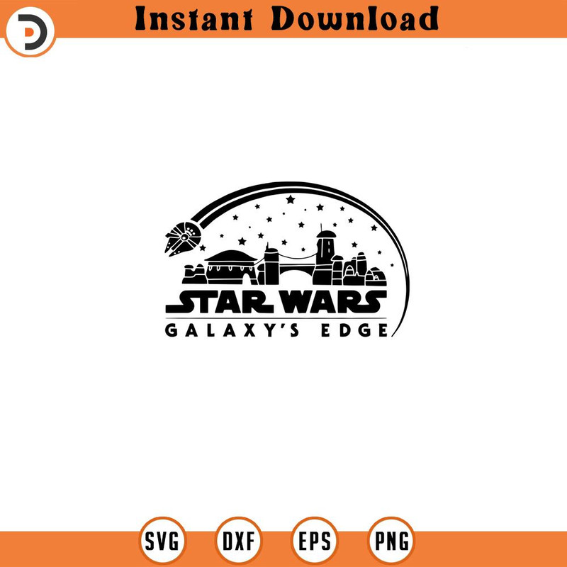 SVG15052435- Star Wars Galaxy's Edge SVG Silhouette, Cricut File.jpg