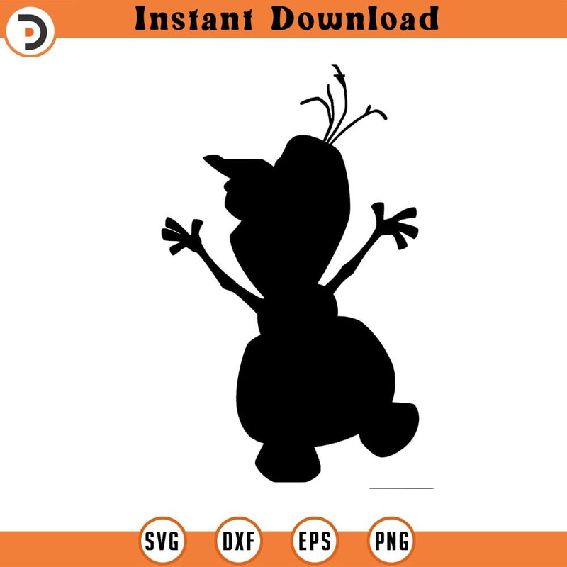 SVG15052440- Frozen Disney Snowman SVG Silhouette, Cricut File.jpg