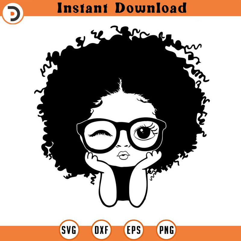 SVG15052463- Afro Girl SVG Bundle, Peekaboo Girl SVG, Black Girl Messy Bun, Black History SVG Silhouette, Cricut File.jpg