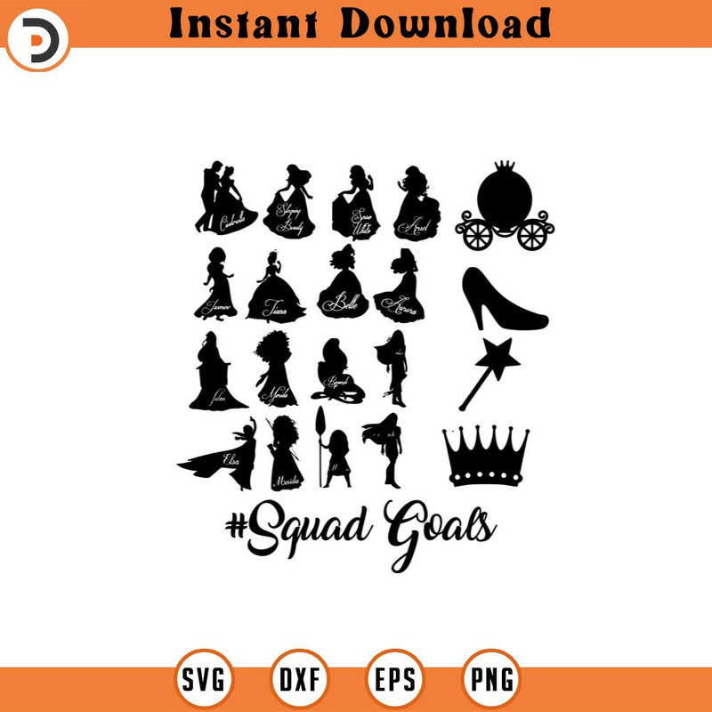 SVG15052471- Disney Squad Goals SVG Silhouette, Cricut File.jpg