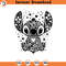 SVG15052476- Froral Stitch Cartoon Character, SVG Silhouette, Cricut File.jpg