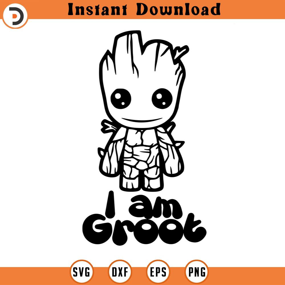 SVG150524101- I am Groot SVG Silhouette, Cricut File.jpg