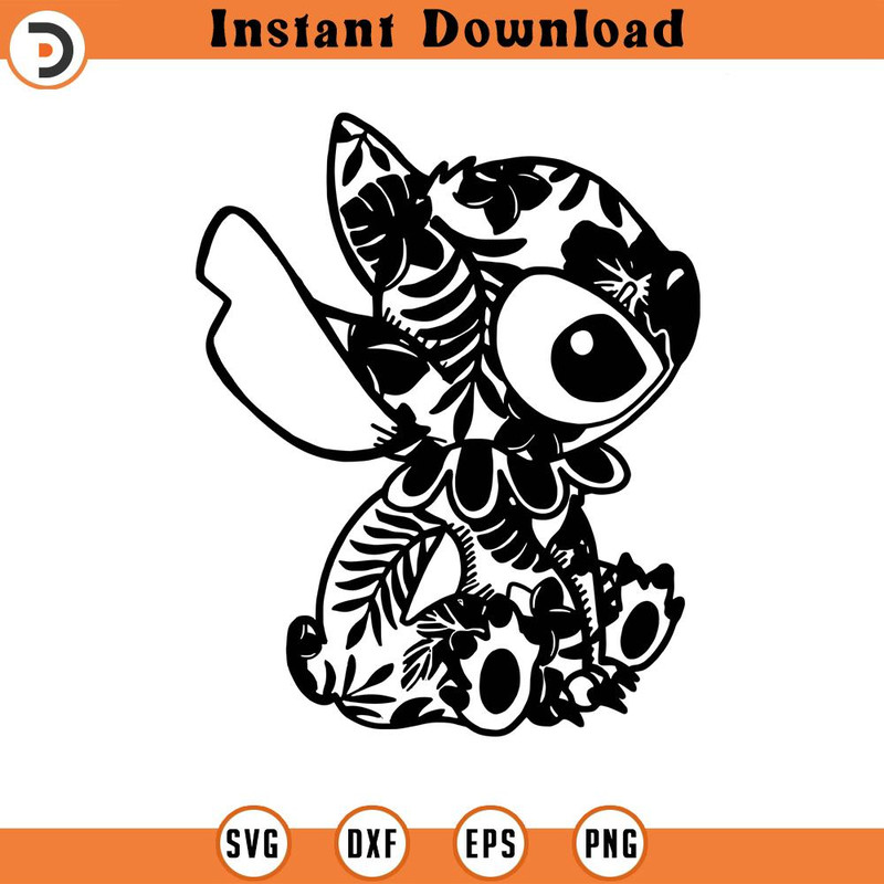 SVG150524105- Stitch Character SVG Silhouette, Cricut File.jpg