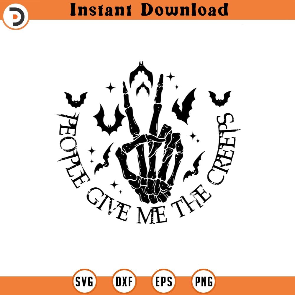 SVG150524111- People Give Me The Creeps Halloween SVG Silhouette, Cricut File.jpg