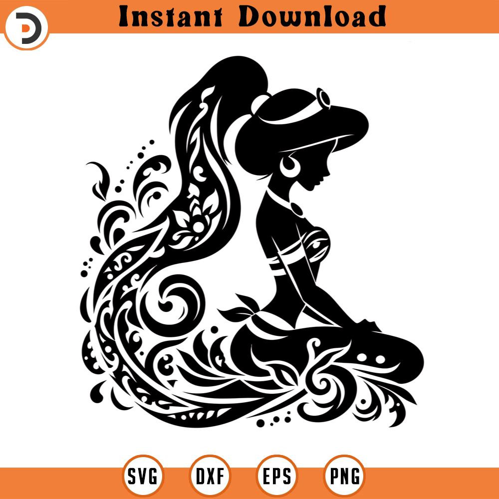SVG150524141- Jasmine Princess SVG Silhouette, Cricut File.jpg