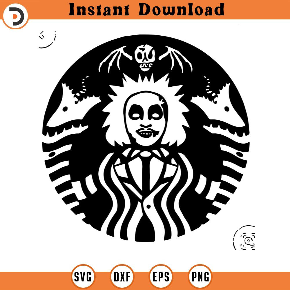 SVG150524153- Starbucks Halloween SVG Silhouette, Cricut File.jpg
