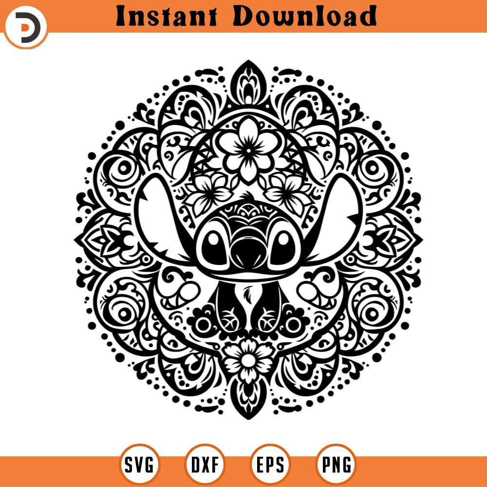 SVG150524168- Stitch Mandala SVG Silhouette, Cricut File.jpg