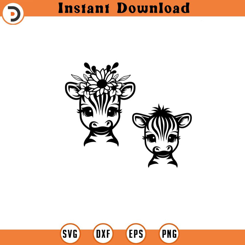 SVG210524272-Cute Floral Zebra svg Floral Zebra Clipart Flower.jpg