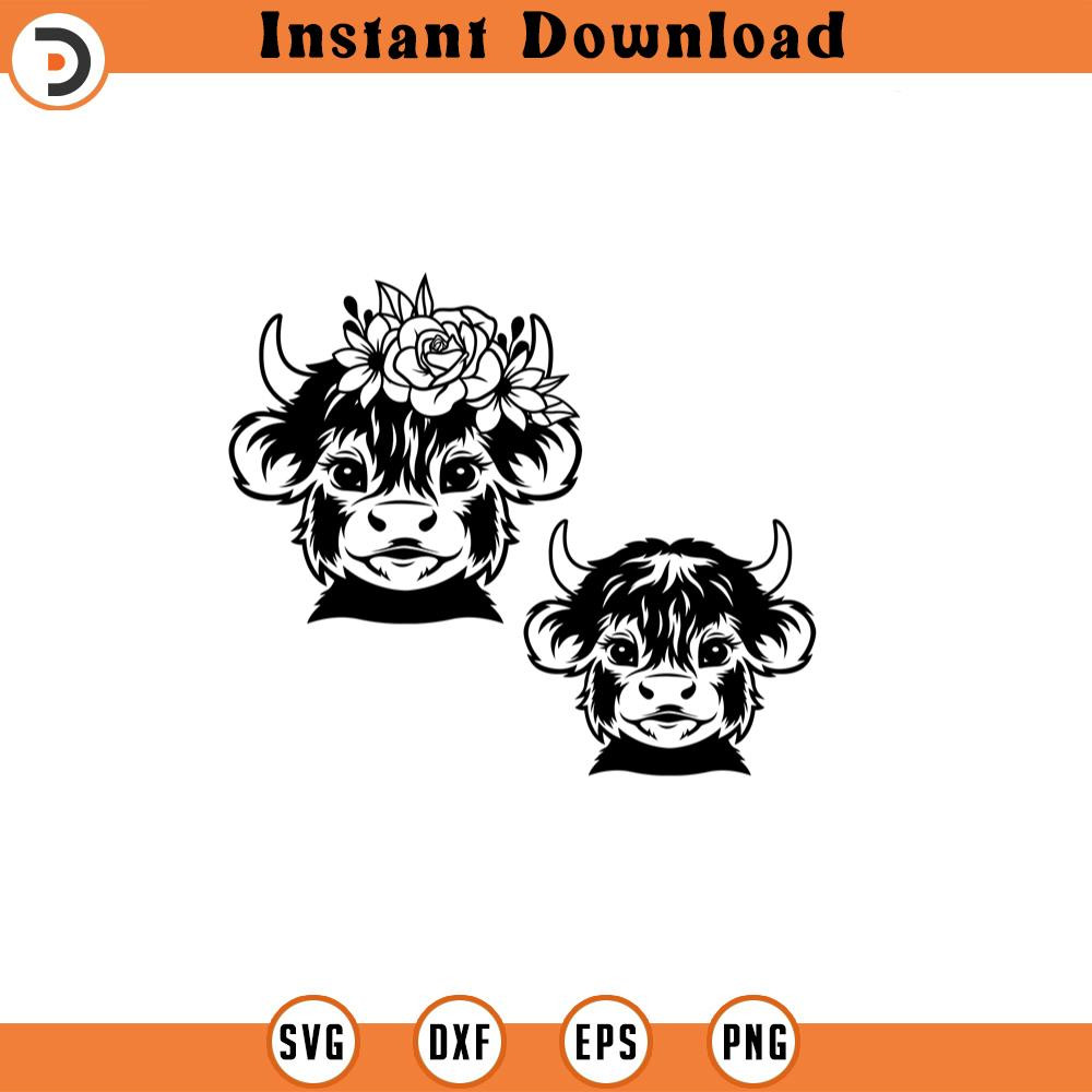 SVG210524342-Floral Baby Highland Cow Svg Png Cute High.jpg
