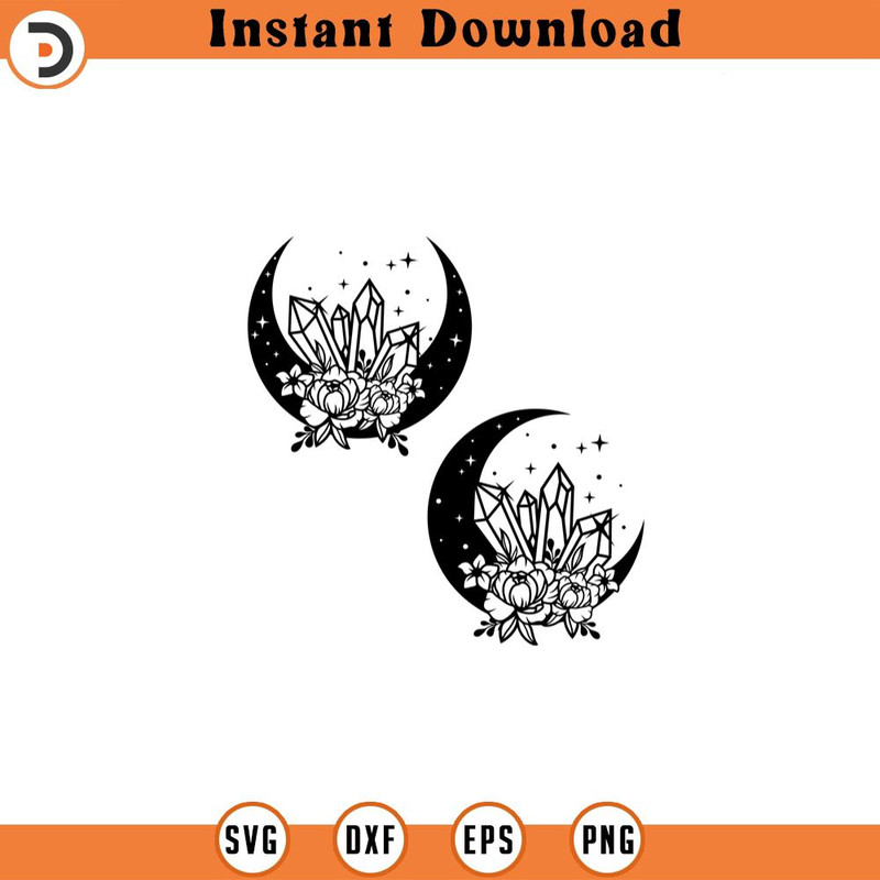 SVG210524353-Floral Moon Svg Crystals Svg Files Mystic Moon.jpg