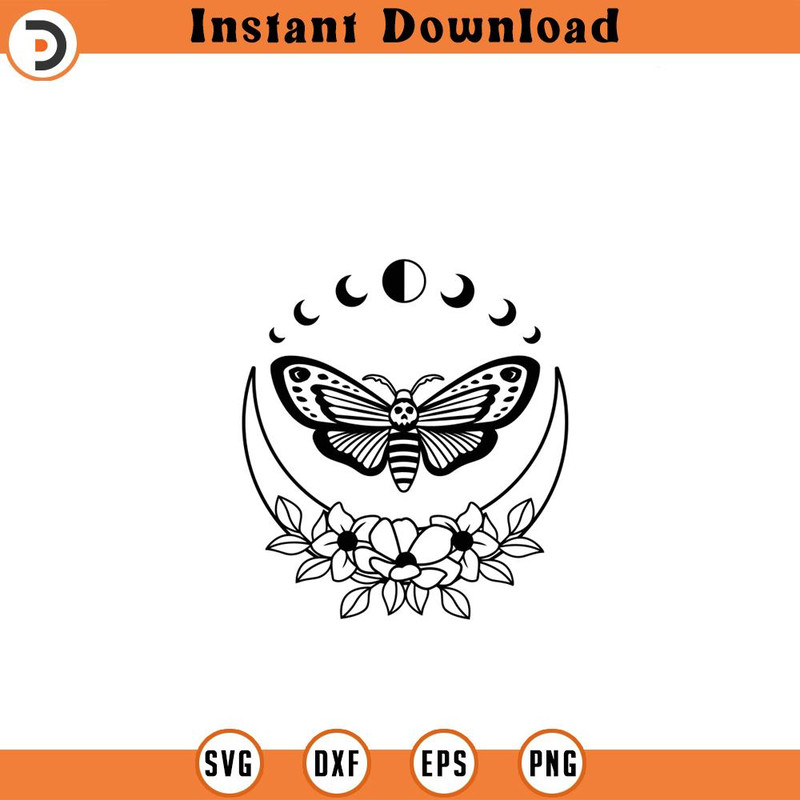 SVG210524358-Floral Skull Moth SVG File Mystical Moth s.jpg