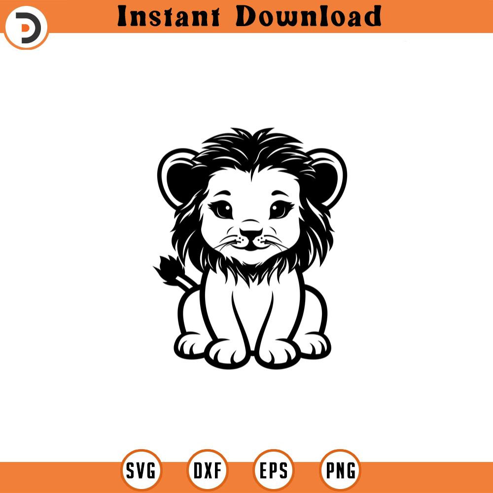 SVG210524430-Lion Svg Cute Lion Sitting Svg Png.jpg